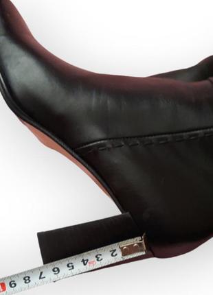 Donna carolina,італія, 100%шкіра,весняні високі чоботи сапоги р.407 фото