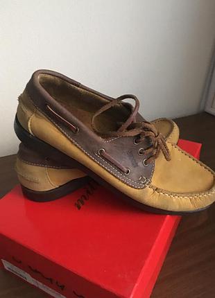 Шкіряні топсайдеры (мокасини)2 фото