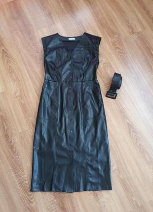 Кожаное платье 4