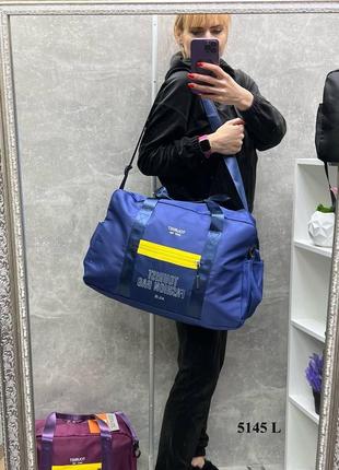 Фіолет - 50х32х20 см - стильна, яскрава та практична спортивно-дорожня сумка  - розмір l (5145)9 фото