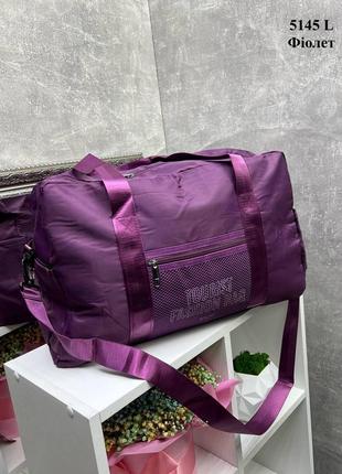 Фіолет - 50х32х20 см - стильна, яскрава та практична спортивно-дорожня сумка  - розмір l (5145)2 фото