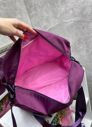 Фіолет - 50х32х20 см - стильна, яскрава та практична спортивно-дорожня сумка  - розмір l (5145)6 фото