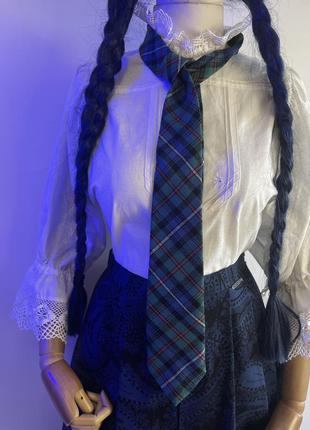 Шотландия шерстяной галстук из шерсти в клетку1 фото