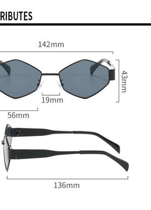 💎окуляри uv400 очки сонце сонцезахисні чорні темні стильні модні нові8 фото