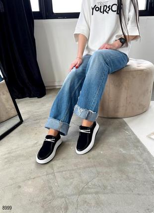 Стильні зручні туфлі броги на шнурівці замшеві чорні бежеві сірі5 фото