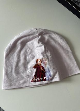 Тоненькая шапочка на весну lc waikiki 2-4 года frozen elsa anna