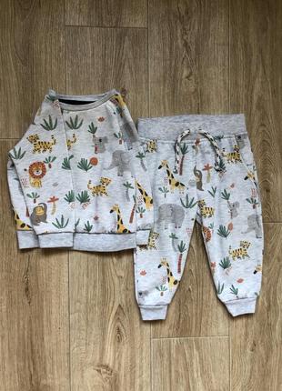 Костюм спортивный 9-12 мес на флисе