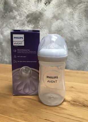 Пляшечка для годування phillips avent natural 260 ml 1+