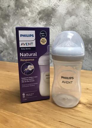 Пляшечка для годування phillips avent natural 260 ml 1+3 фото