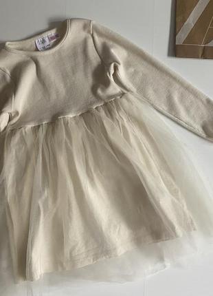 Платье от zara, размер 4/5 лет (110см)3 фото