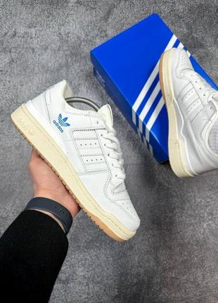 Оригинальные мужские кроссовки adidas forum low white 41-45р.