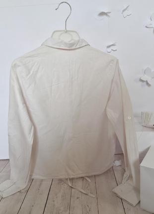 Блузка блуза, рубашка затяжка на шнурке вышивка принт, вышивка рисунок накат короткая3 фото