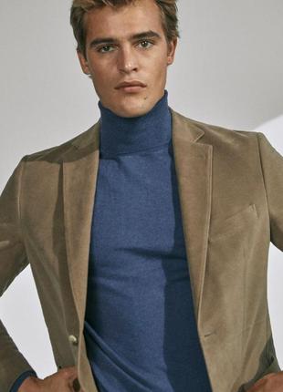 Вельветовий піджак блейзер пісочного кольору10 фото