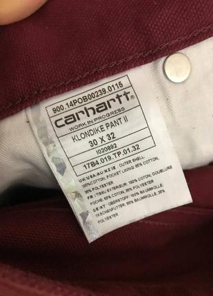 Мужские джинсы брюки carhartt klondike pant w30 l32 оригинал8 фото