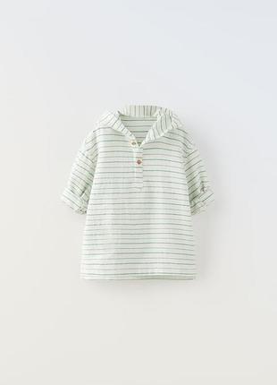 Полосатая рубашка с капюшоном zara 4488 (1608/552)