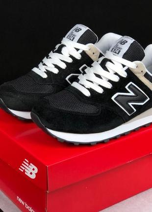 Жіночі кросівки new balance 574 bw / жіночі замшеві кросівки new balance 574 classic