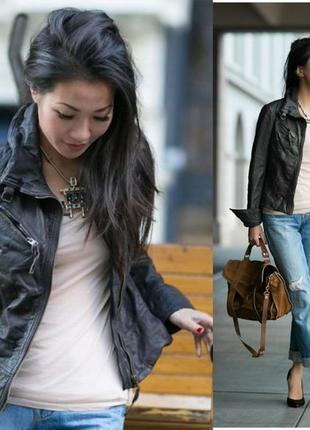 Неформальна готична стімпанк альт шкіряна куртка шкурянка натуральна шкіра