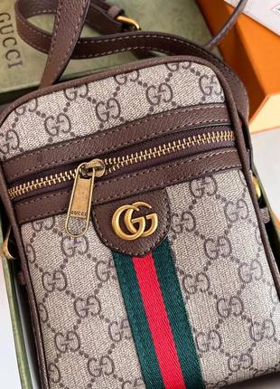 Сумка gucci  14х20 cm коробка, пильовик, картки4 фото