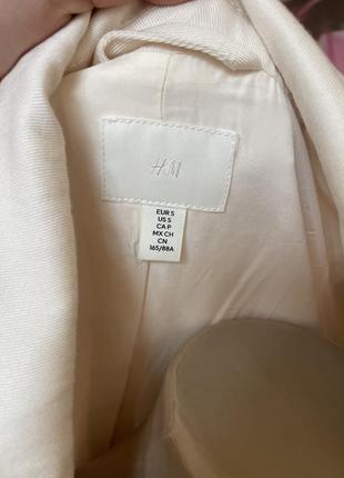 Пиджак свободного кроя из жатой ткани h&amp;m s, m6 фото