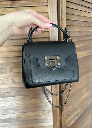 Чорна сумка шкіра