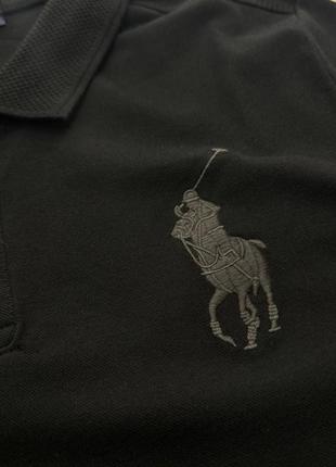 Чоловіче поло polo ralph lauren чорне5 фото