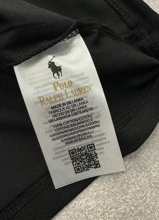 Чоловіче поло polo ralph lauren чорне4 фото