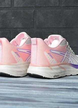 Asics gel-excite 10 белые с розовым кроссовки кеды женские ассикс сетка весенние летние демисезонные демисезон низкие5 фото