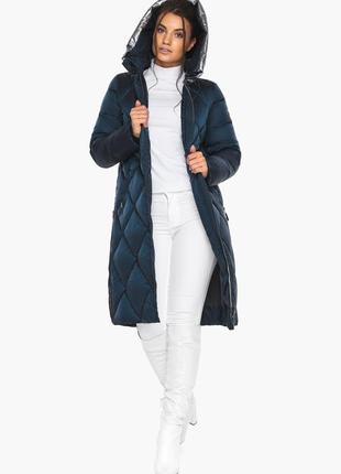 Сапфировая куртка женская длинная модель 46510 (остался только 42(xxs))5 фото