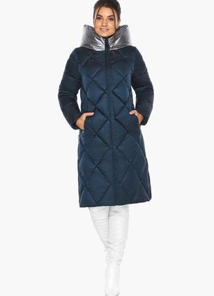 Сапфировая куртка женская длинная модель 46510 (остался только 42(xxs))6 фото