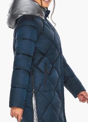 Сапфировая куртка женская длинная модель 46510 (остался только 42(xxs))9 фото