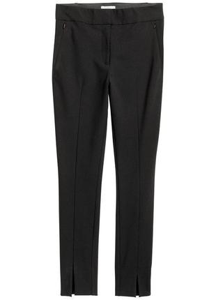 Шикарные стрейчевые брюки чёрного цвета h&m made in bangladesh с биркой, 💯 оригинал2 фото