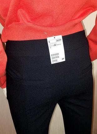 Шикарные стрейчевые брюки чёрного цвета h&m made in bangladesh с биркой, 💯 оригинал8 фото