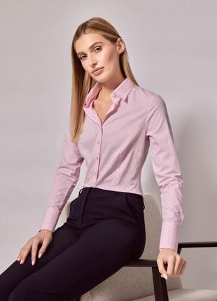 Hugo boss розовая рубашка оригинал, бренд, люкс сегмент1 фото