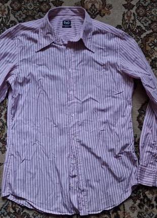 Брендова фірмова легка бавовняна рубашка сорочка dolce&gabbana,оригінал.3 фото