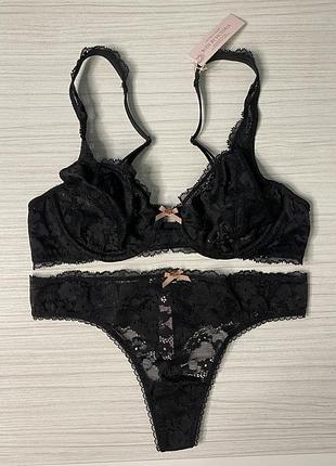 Комплект білизни victoria’s secret бюстгальтер 34b (75b), трусики s. білизна вікторія сікрет