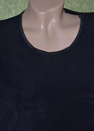 Черная футболочка , блузочка , кофточка , ткань микрогофре2 фото
