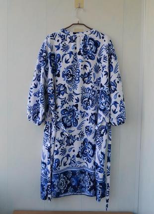 Льняное платье рубашка f&f , лен, вискоза6 фото