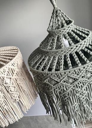 Абажур люстра макраме 6