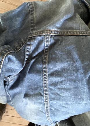 Джинсовый пиджак (цвет на фото 4)4 фото