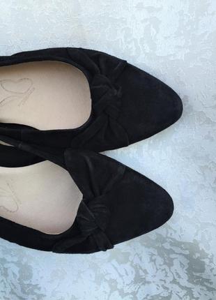 Кожаные балетки лодочки caprice туфли 39 р. замшевые, натуральная кожа6 фото