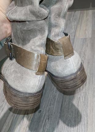 Демисезонные кожаные сапоги ботинки clarks р.383 фото