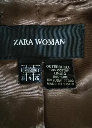 Вельветовый жакет zara, 36 p.4 фото