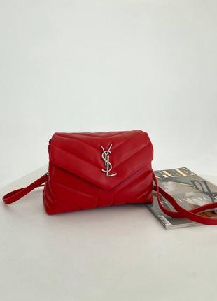 Красная сумка клатч в стиле yves saint laurent pretty bag red5 фото