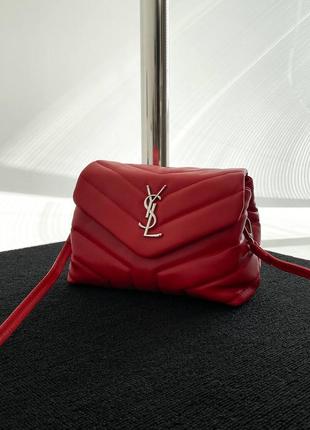 Красная сумка клатч в стиле yves saint laurent pretty bag red2 фото