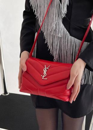 Красная сумка клатч в стиле yves saint laurent pretty bag red4 фото