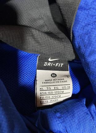 Олімпійка, вітрівка nike, dri fit, синя5 фото