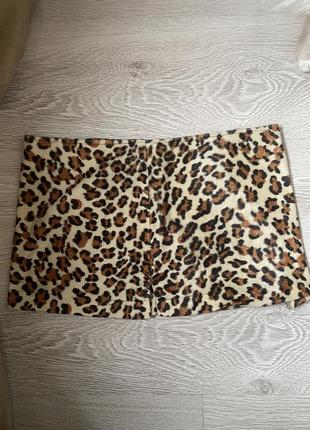 Тренд 2024 баска на талію юбка коротка на рубашку сукню леопардовий принт леопардова леопард пояс корсет
