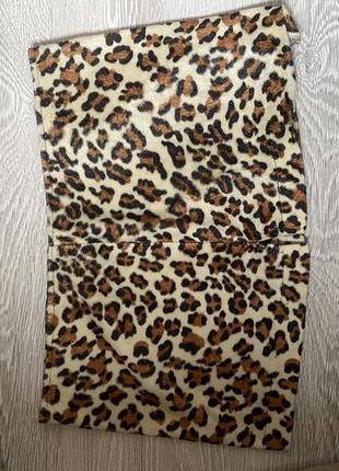Тренд 2024 баска на талию юбка короткая на рубашку платье леопардовый принт леопардовая леопардовый леопард пояс корсет5 фото