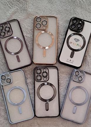 Силіконовий чохол для безпровідної зарядки, чехол на айфон 13 pro, 14, 14 pro, 15, 15 pro, чехол для бп, беспроводная зарядка