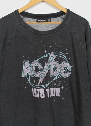 Ac/dc винтажный свитшот оверсайз кофта унисекс размер 2xl2 фото